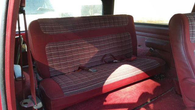 1983 Red Ford Bronco SUV