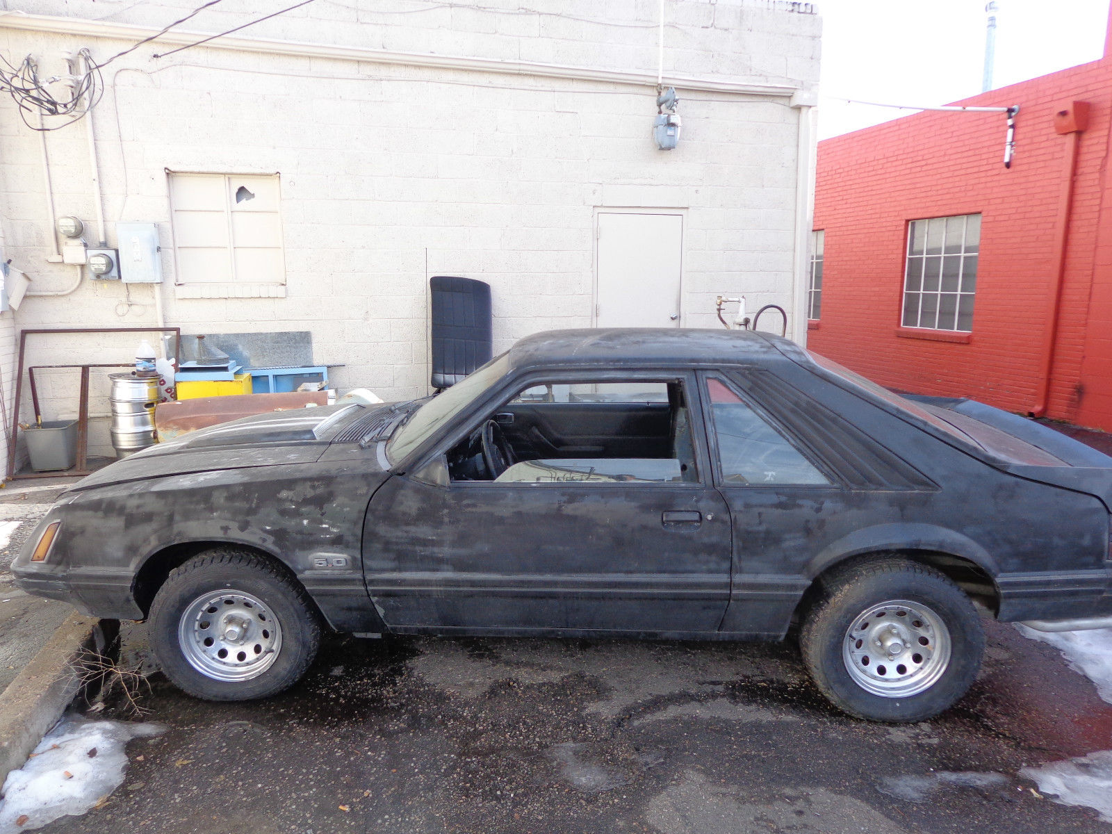 1983 Black Ford Mustang