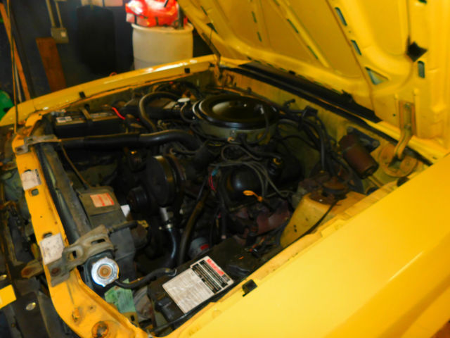 1983 Yellow Ford Mustang Convertible
