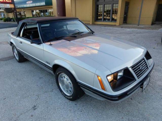 1983 Silver Ford Mustang Convertible