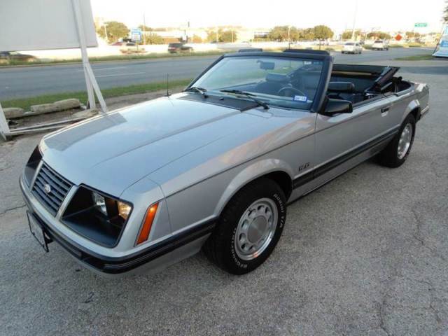 1983 Silver Ford Mustang Convertible