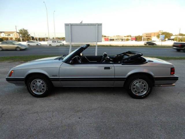 1983 Silver Ford Mustang Convertible