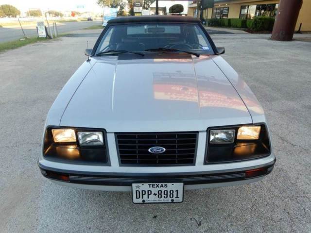 1983 Silver Ford Mustang Convertible