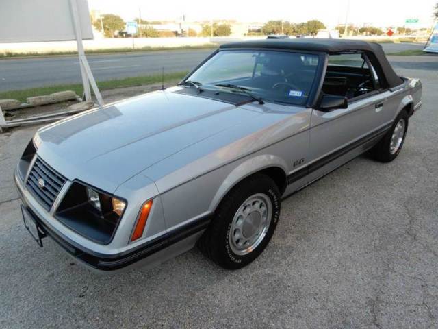 1983 Silver Ford Mustang Convertible