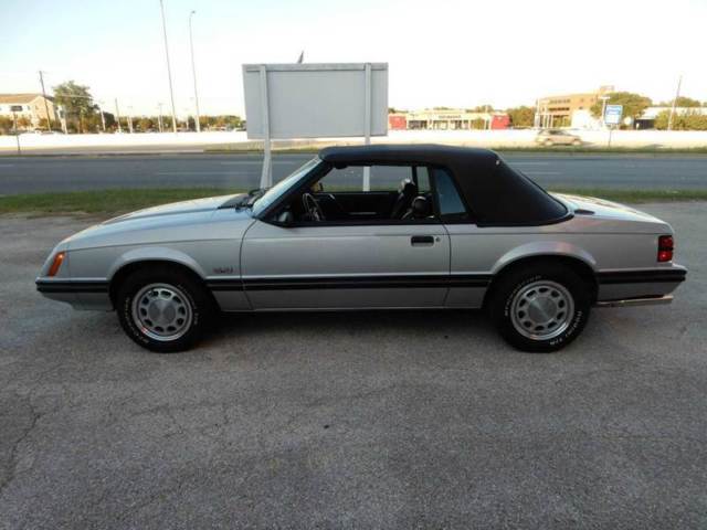 1983 Silver Ford Mustang Convertible