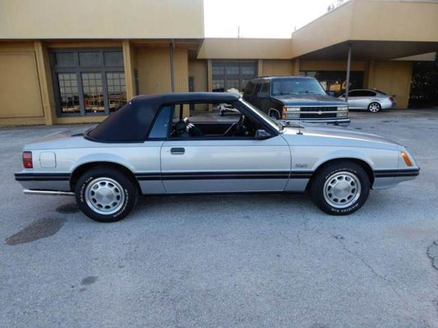 1983 Silver Ford Mustang Convertible