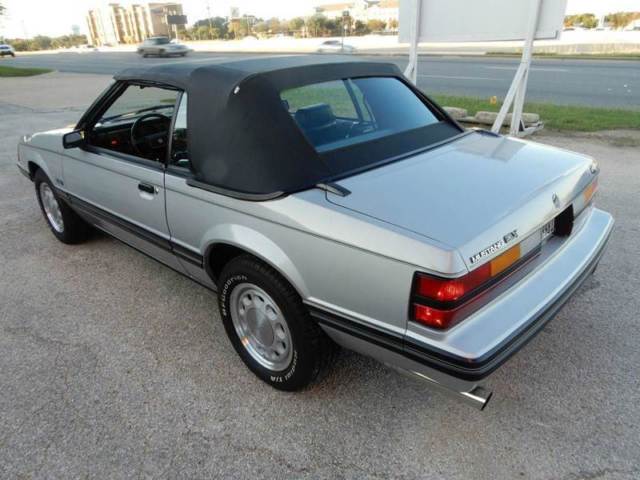 1983 Silver Ford Mustang Convertible