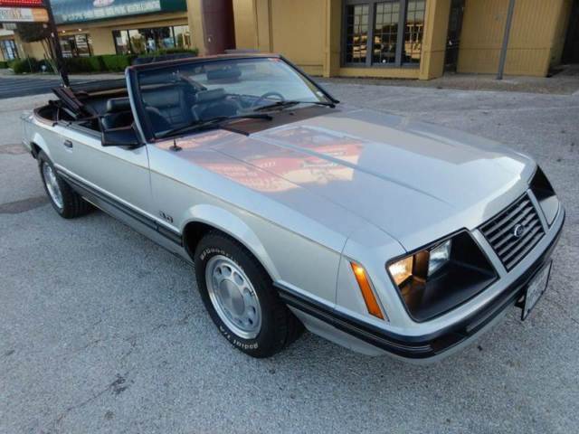 1983 Silver Ford Mustang Convertible