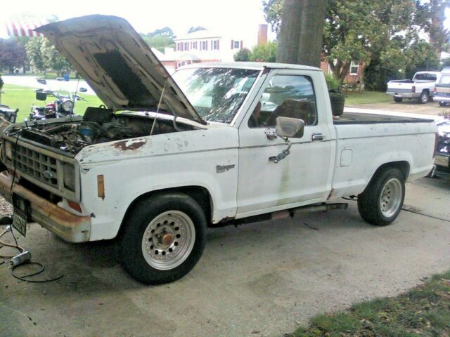 1983 White Ford Ranger Standard Cab Pickup