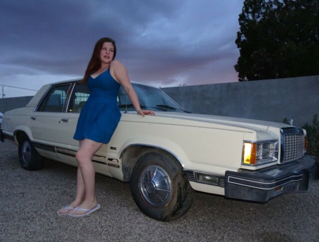 1982 Cream Ford Mustang Sedan
