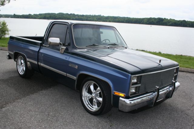 1983 Blue Chevrolet C-10 truck