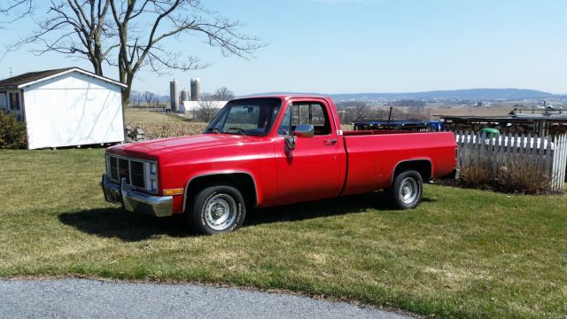 1983 Red GMC Sierra 1500 Standard Cab Pickup