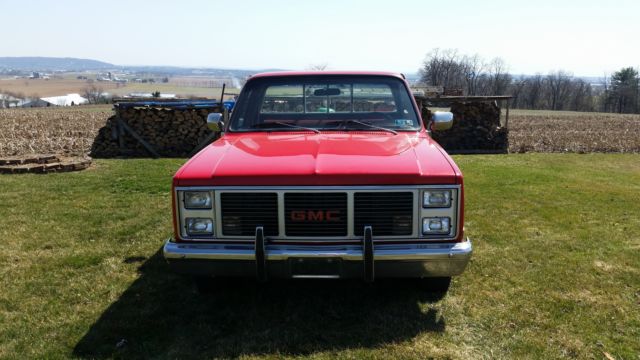 1983 Red GMC Sierra 1500 Standard Cab Pickup