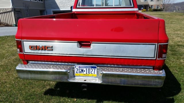1983 Red GMC Sierra 1500 Standard Cab Pickup