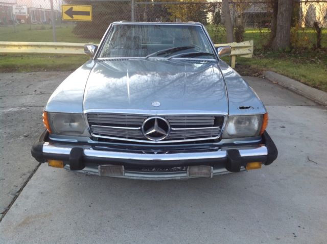 1983 Blue Mercedes-Benz SL-Class Convertible