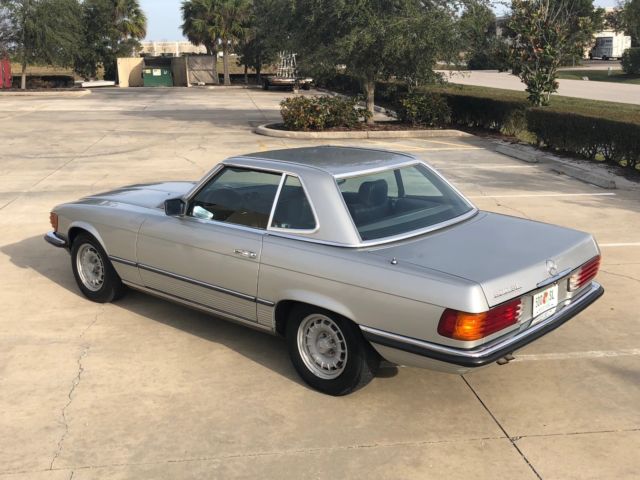1983 Silver Mercedes-Benz SL-Class Convertible