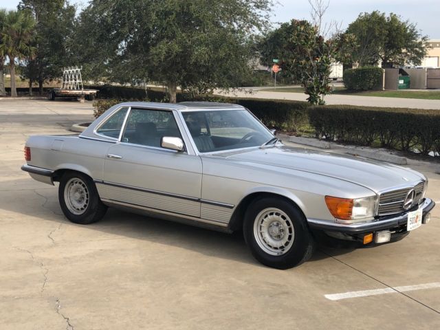 1983 Silver Mercedes-Benz SL-Class Convertible