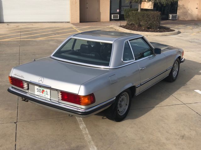 1983 Silver Mercedes-Benz SL-Class Convertible