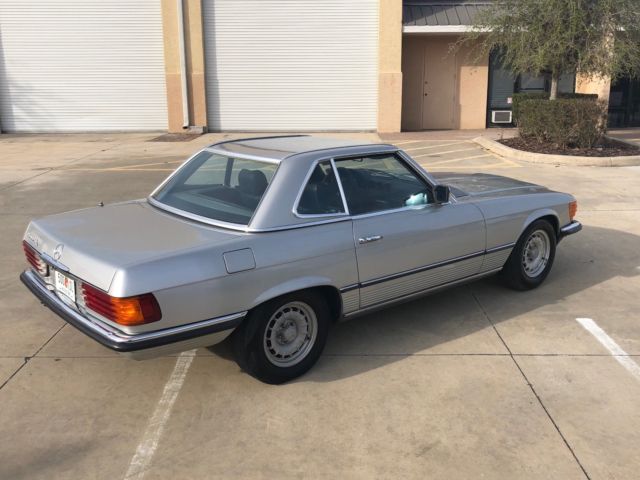 1983 Silver Mercedes-Benz SL-Class Convertible