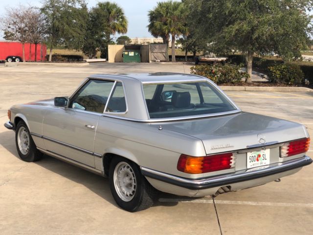 1983 Silver Mercedes-Benz SL-Class Convertible