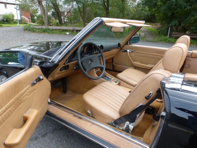 1983 Black Mercedes-Benz SL-Class Convertible