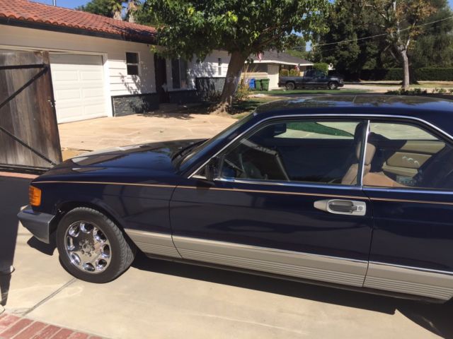 1983 Dark Blue Mercedes-Benz 300-Series Coupe