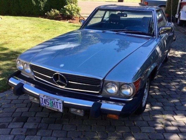 1983 Silver Blue Mercedes-Benz 300-Series Convertible