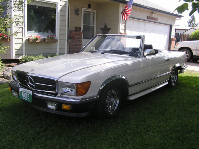 1980 pearl tan Mercedes-Benz SL-Class roadster