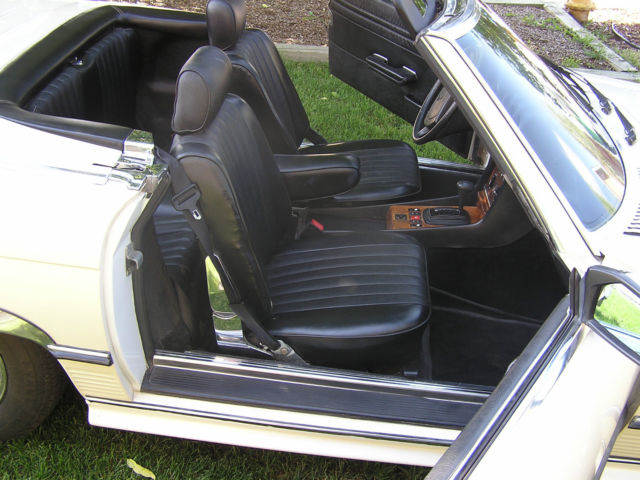 1980 pearl tan Mercedes-Benz SL-Class roadster