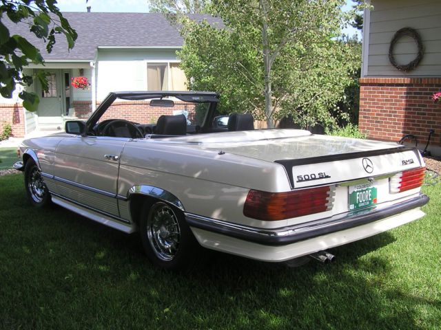 1980 pearl tan Mercedes-Benz SL-Class roadster