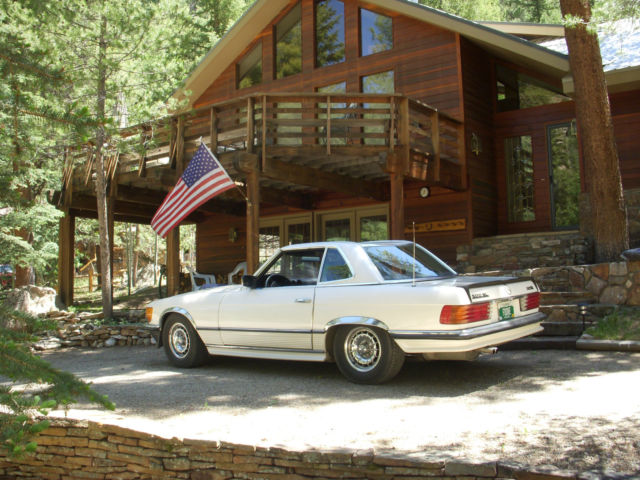1980 pearl tan Mercedes-Benz SL-Class roadster