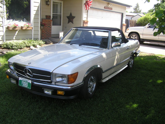 1980 pearl tan Mercedes-Benz SL-Class roadster