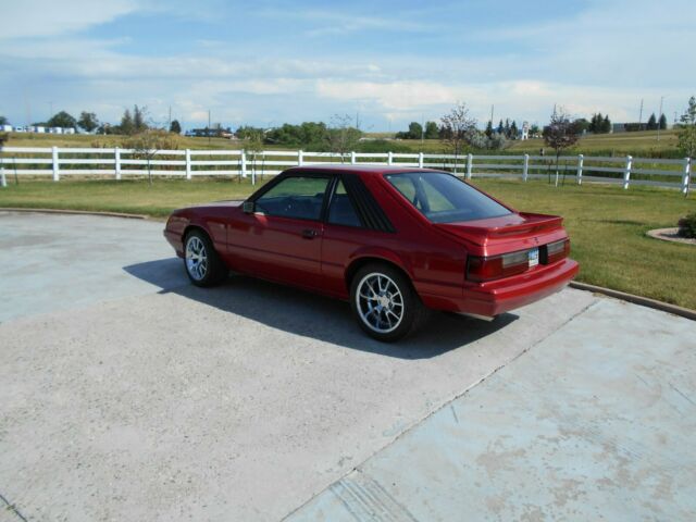 1983 Red Ford Mustang Hatchback