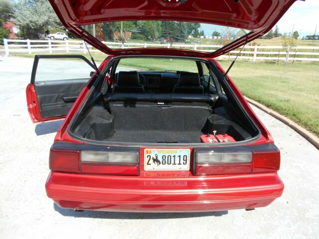 1983 Red Ford Mustang Hatchback