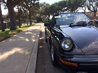 1983 Black Porsche 911 Convertible
