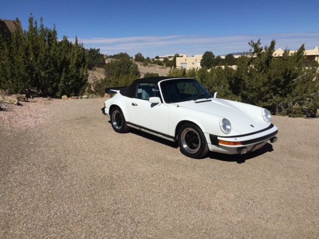1983 White Porsche 911 Convertible