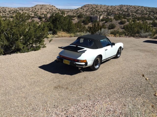 1983 White Porsche 911 Convertible