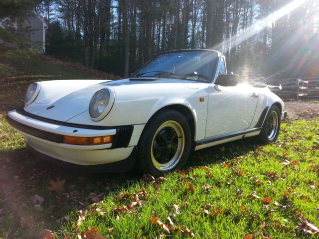 1980 White Porsche 911 Convertible