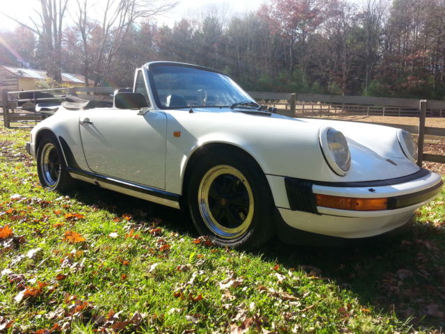 1980 White Porsche 911 Convertible