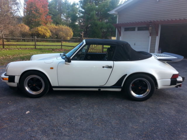 1980 White Porsche 911 Convertible