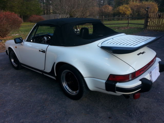 1980 White Porsche 911 Convertible