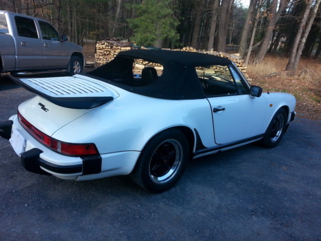 1980 White Porsche 911 Convertible