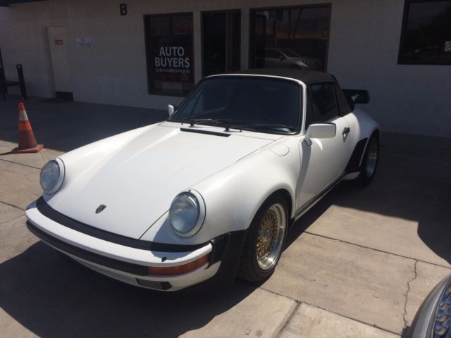1983 White Porsche 930 Convertible