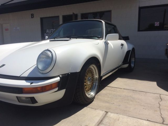 1983 White Porsche 930 Convertible