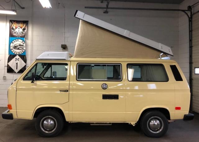 1983 Ivory Volkswagen Bus/Vanagon Van Camper