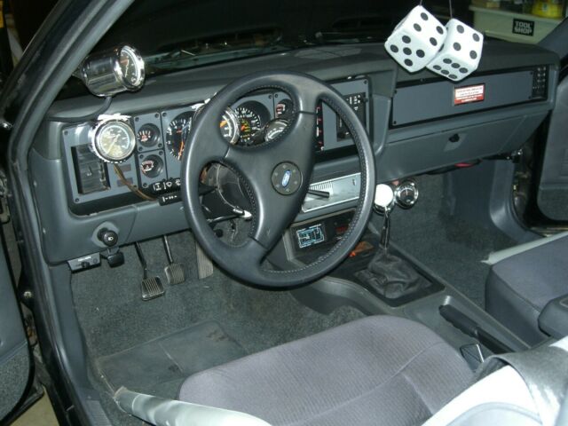 1984 Black Ford Mustang Hatchback