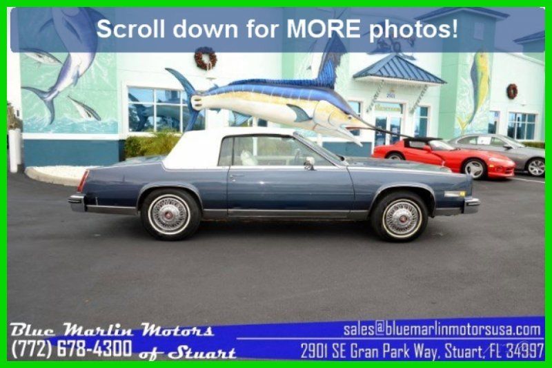 1984 Blue Cadillac Eldorado Convertible