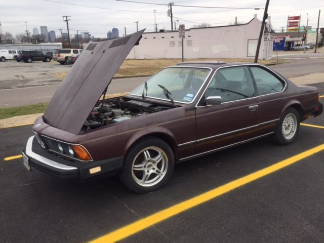 1984 Burgundy BMW 6-Series Coupe