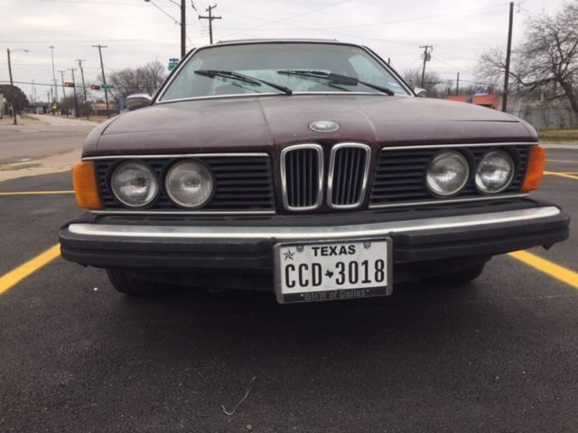1984 Burgundy BMW 6-Series Coupe