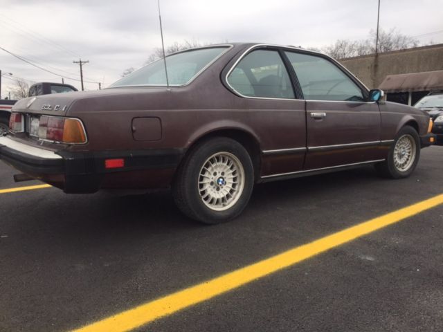 1984 Burgundy BMW 6-Series Coupe